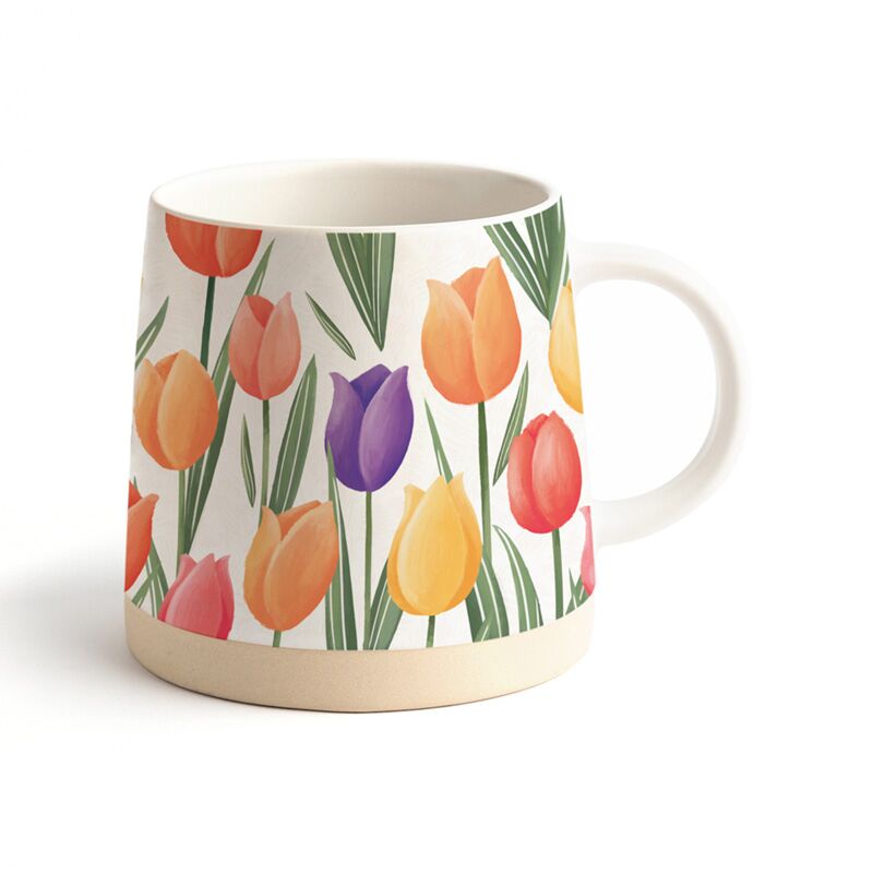 Mug conique en grès Tulipe