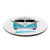 VW T1 Volkswagen Bus Porcelain Mug Coaster