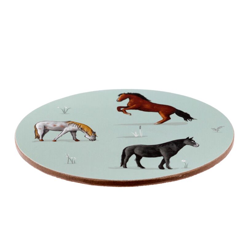 Willows Farm Horse Porcelain Mug Coaster
