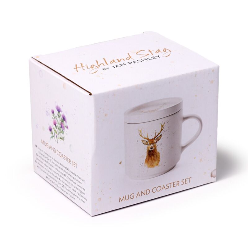 Jan Pashley Wild Hert Porcelain Tug avec cover coquette