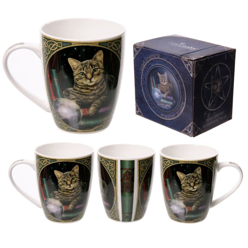Lisa Parker Fortune Teller Kat Porcelain Mug