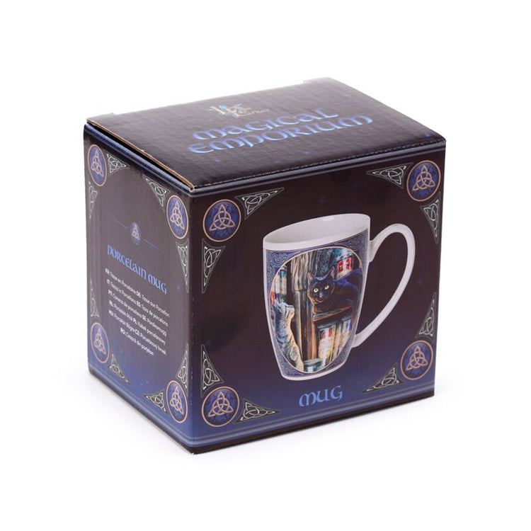 Tasse en porcelaine de chat de l'emporium magique Lisa Parker