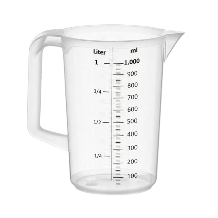 Gobelet doseur en plastique 1 litre