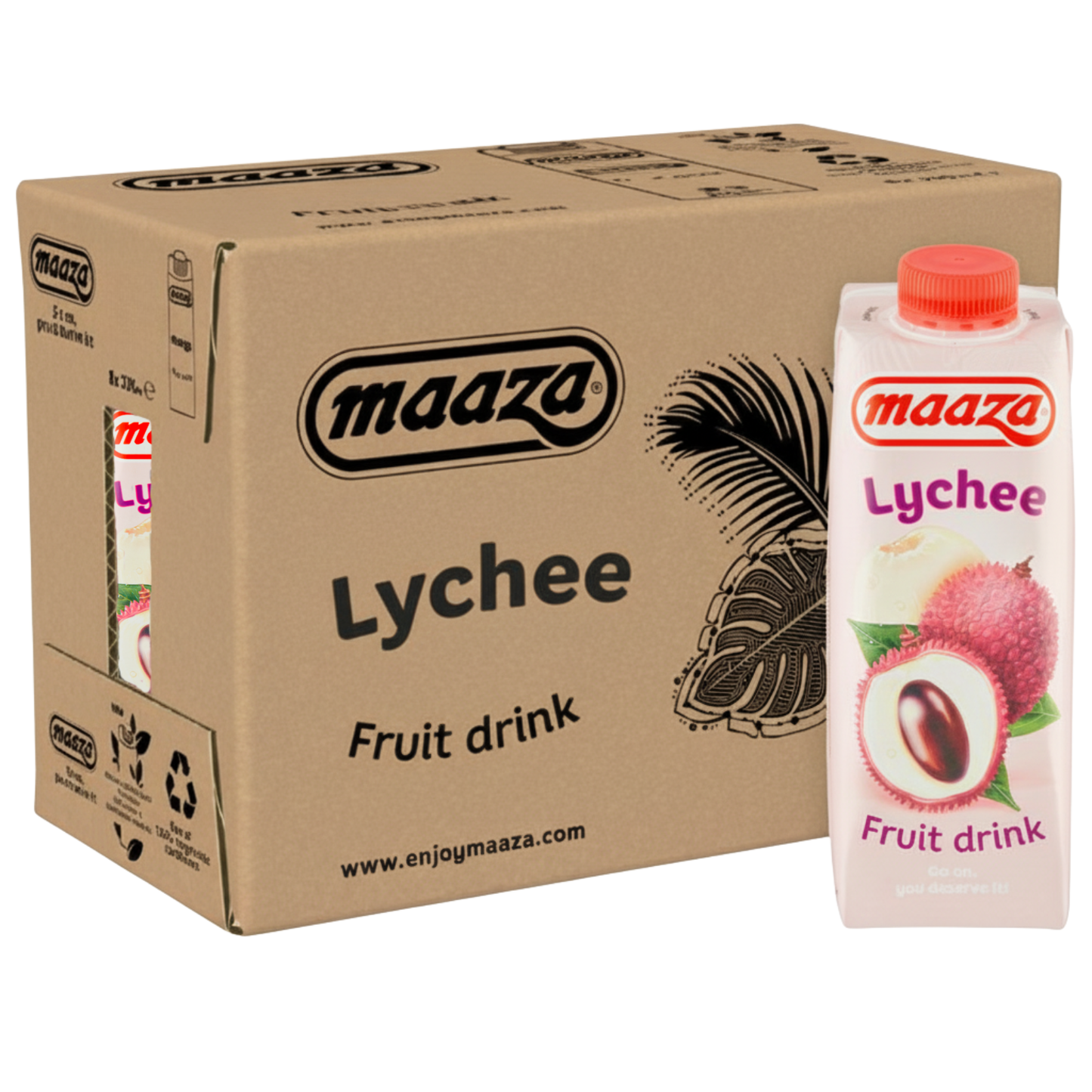 Pack boisson aux fruits litchi Maaza (8x 33 cl)
