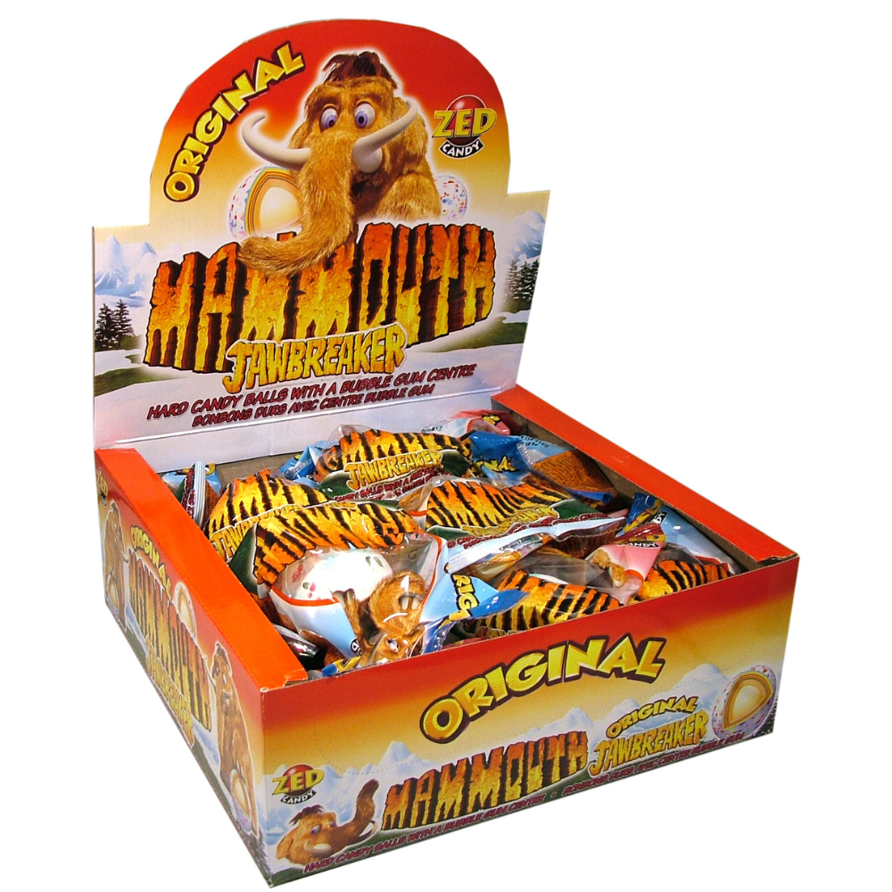 Zed bonbons monstre mammouth jawbreakers (18x 85gr)
