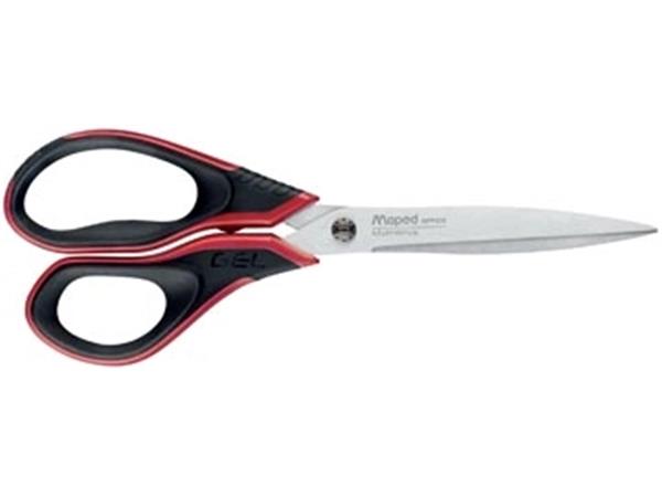 Maped ciseaux advanced gel 21cm noir et rouge