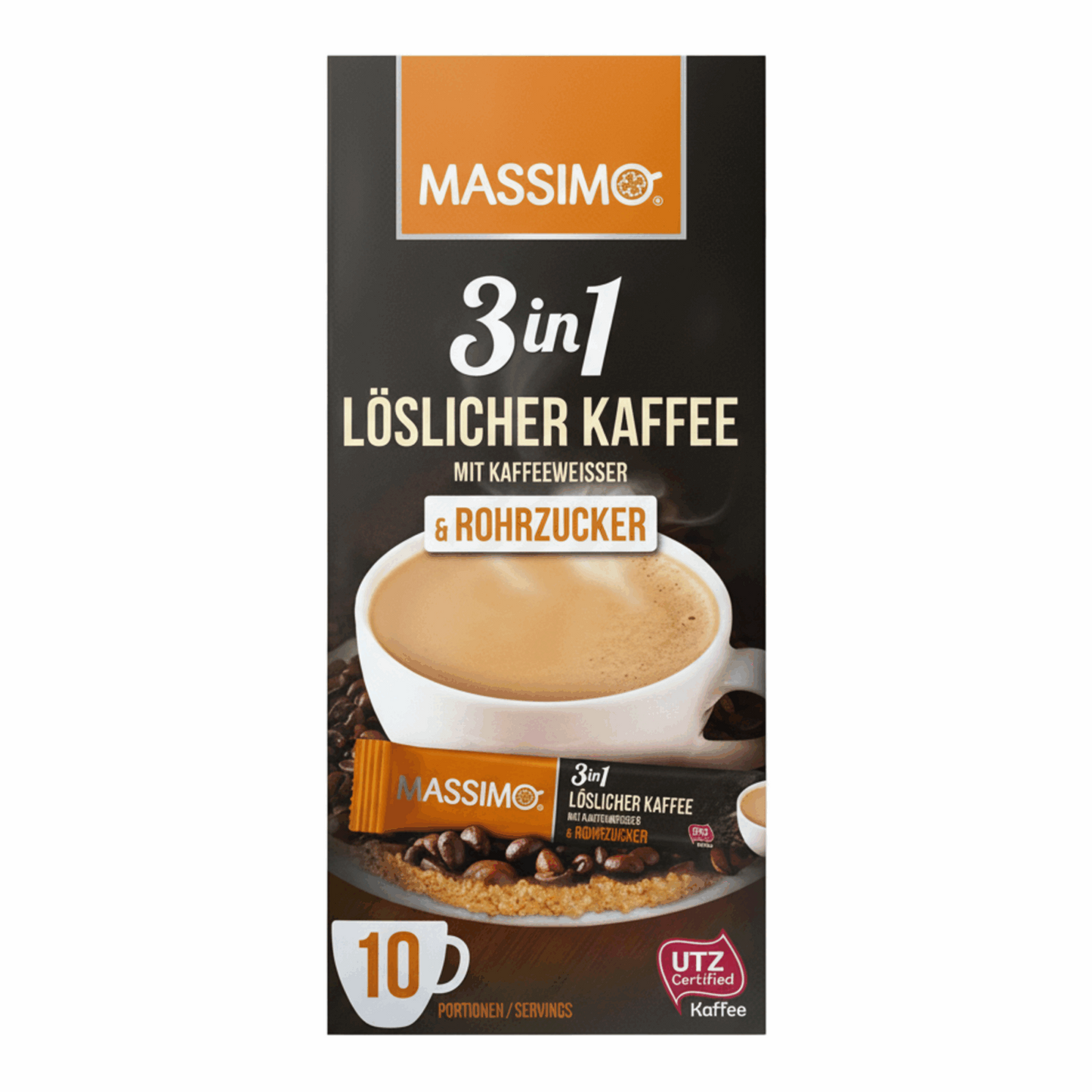 Massimo 3-en-1 café rohrzucker (16x 170g)