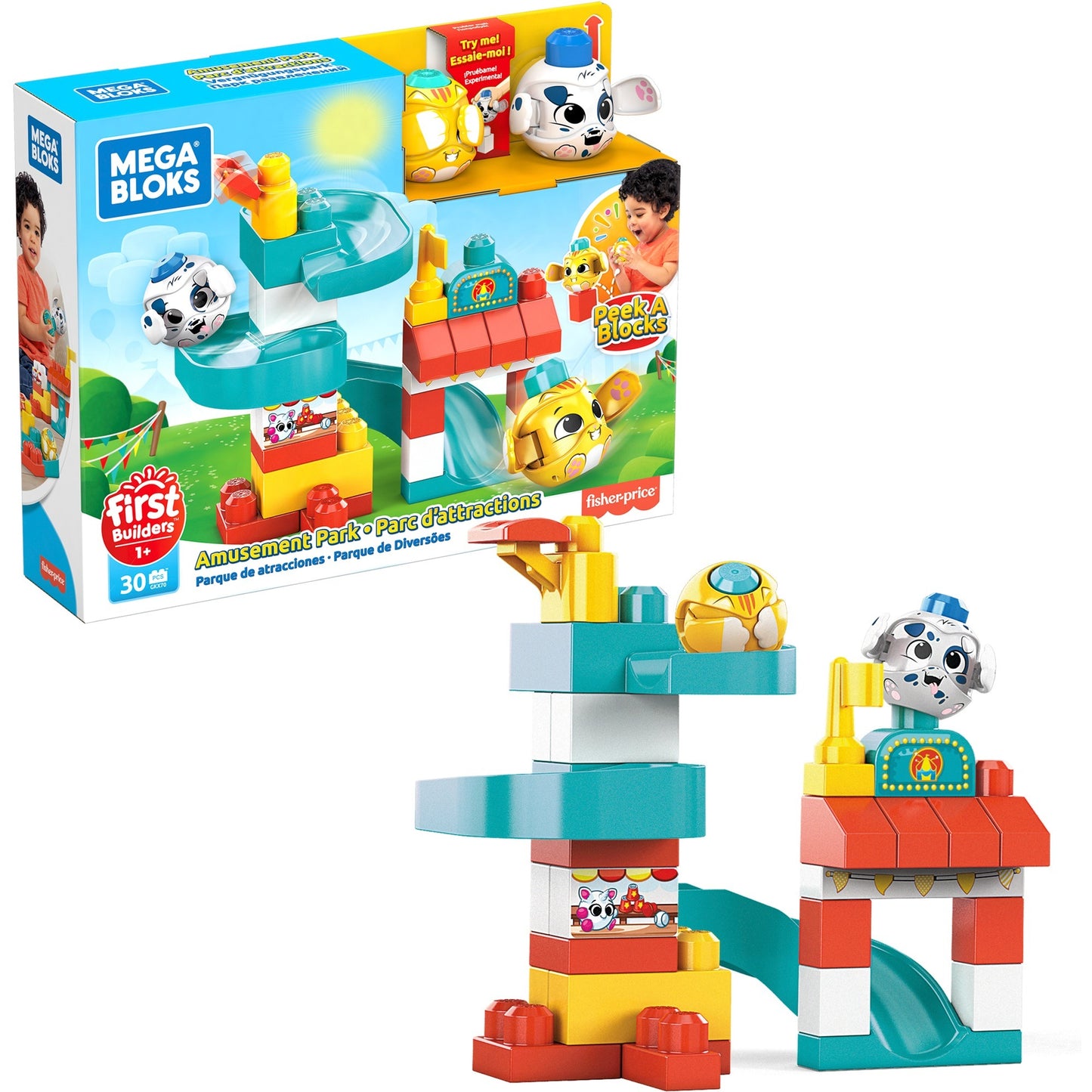 Mattel Peek un parc d'attractions de blocs
