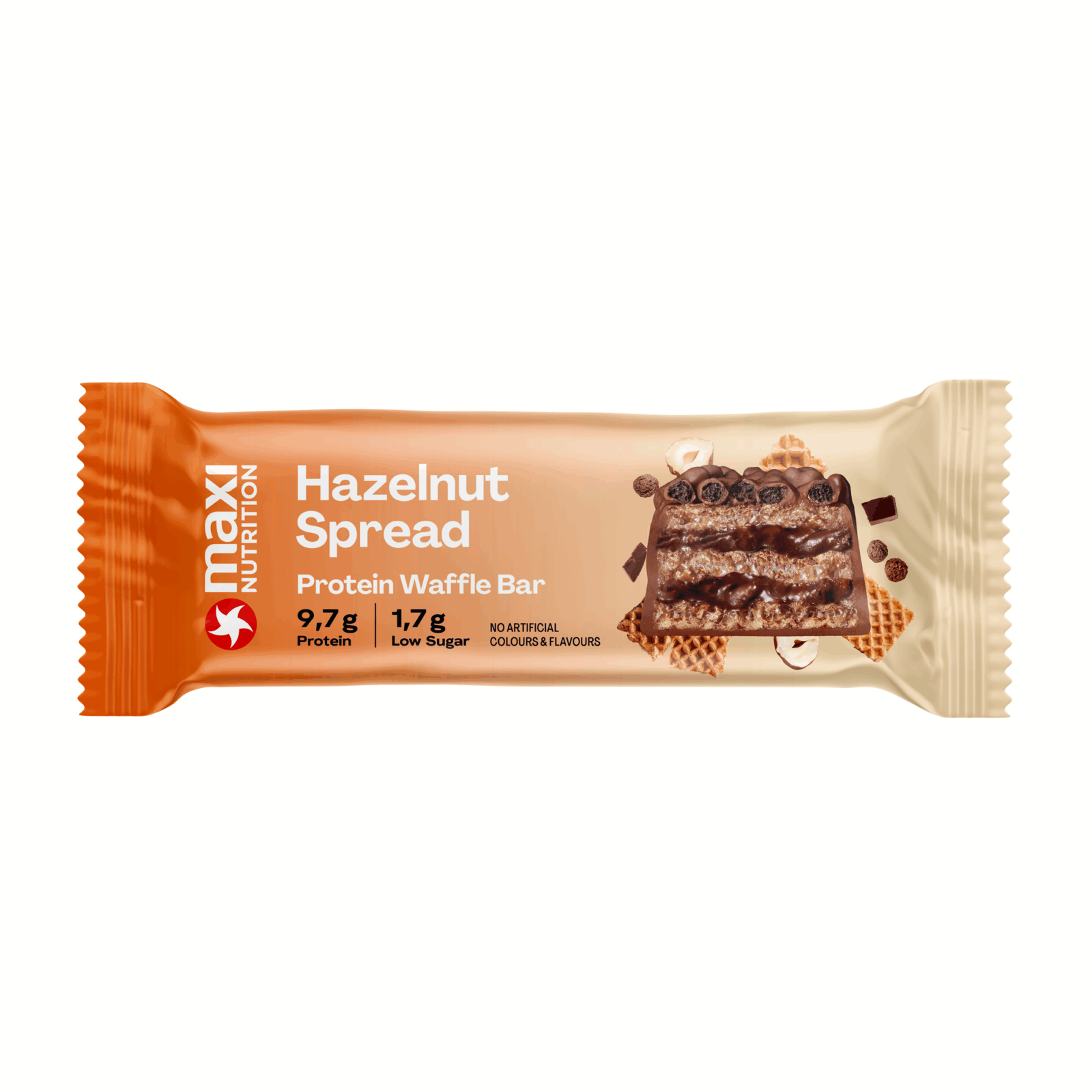 Maxi nutrition maxinutrition barre gaufrée tartinade aux noisettes (12x 40g)
