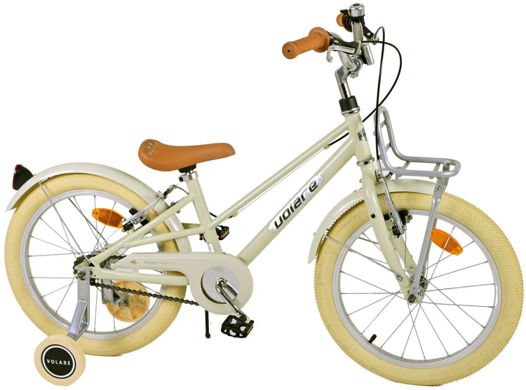 Volare Melody Children's Bicycle - Girls - 18 pouces - Sand - deux freins à main