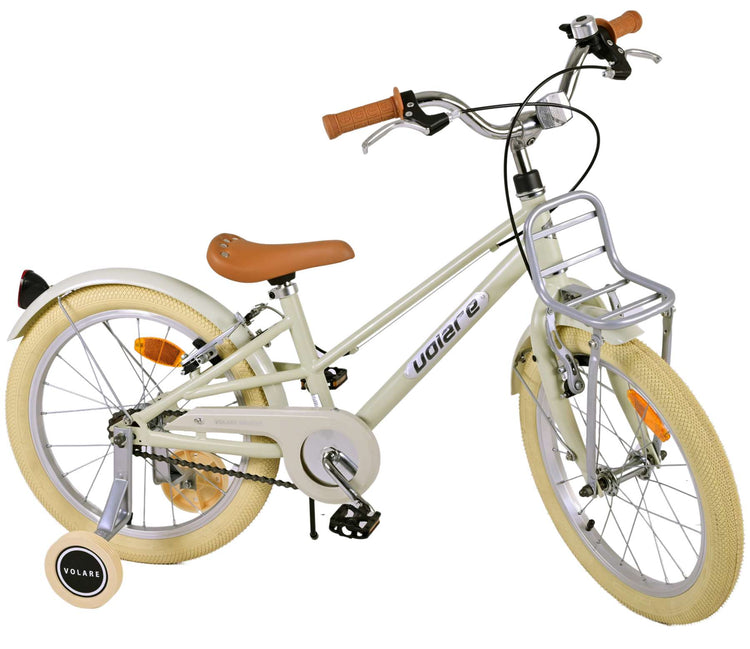 Volare Melody Children's Bicycle - Girls - 18 pouces - Sand - deux freins à main