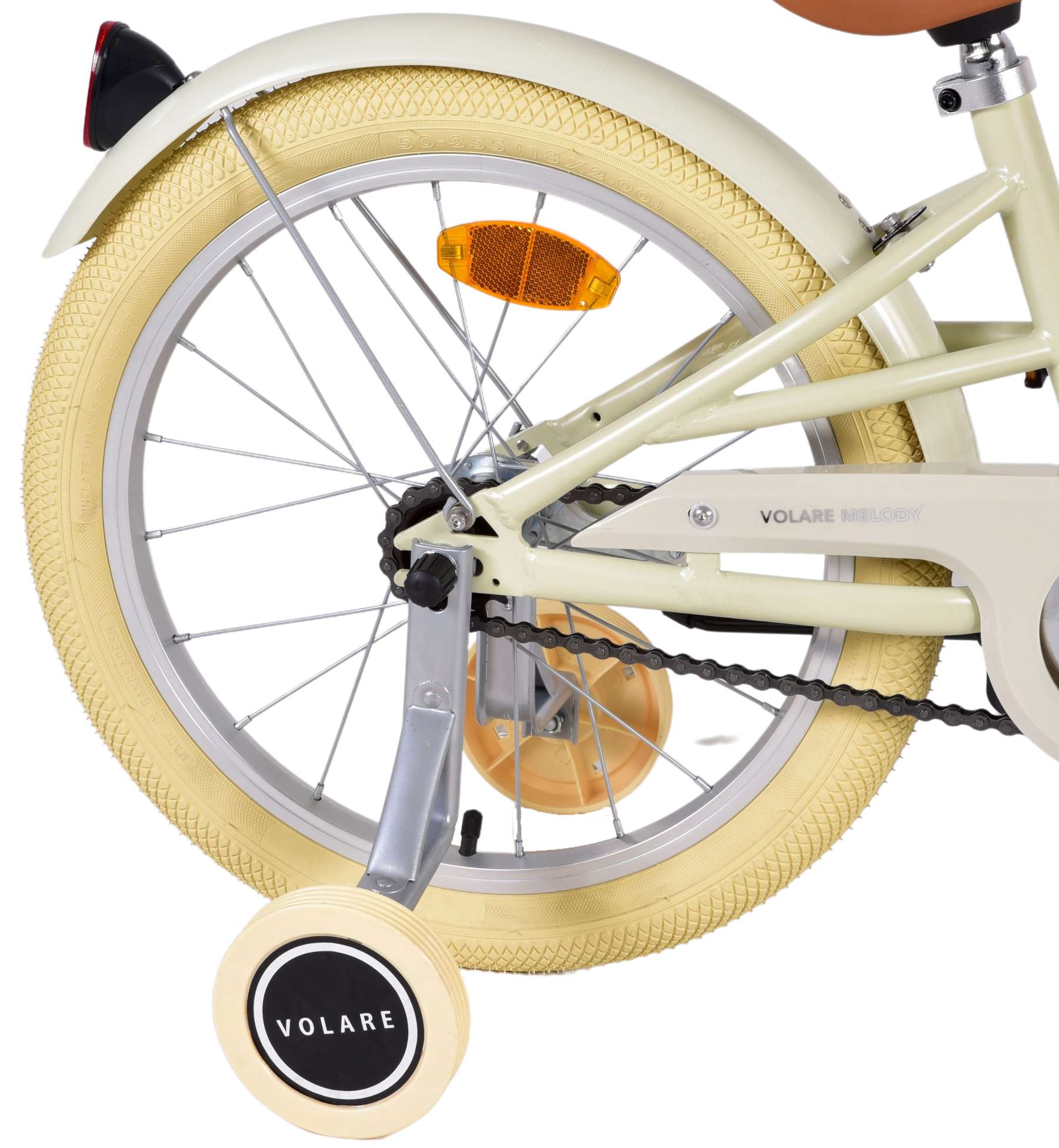 Volare Melody Children's Bicycle - Girls - 18 pouces - Sable