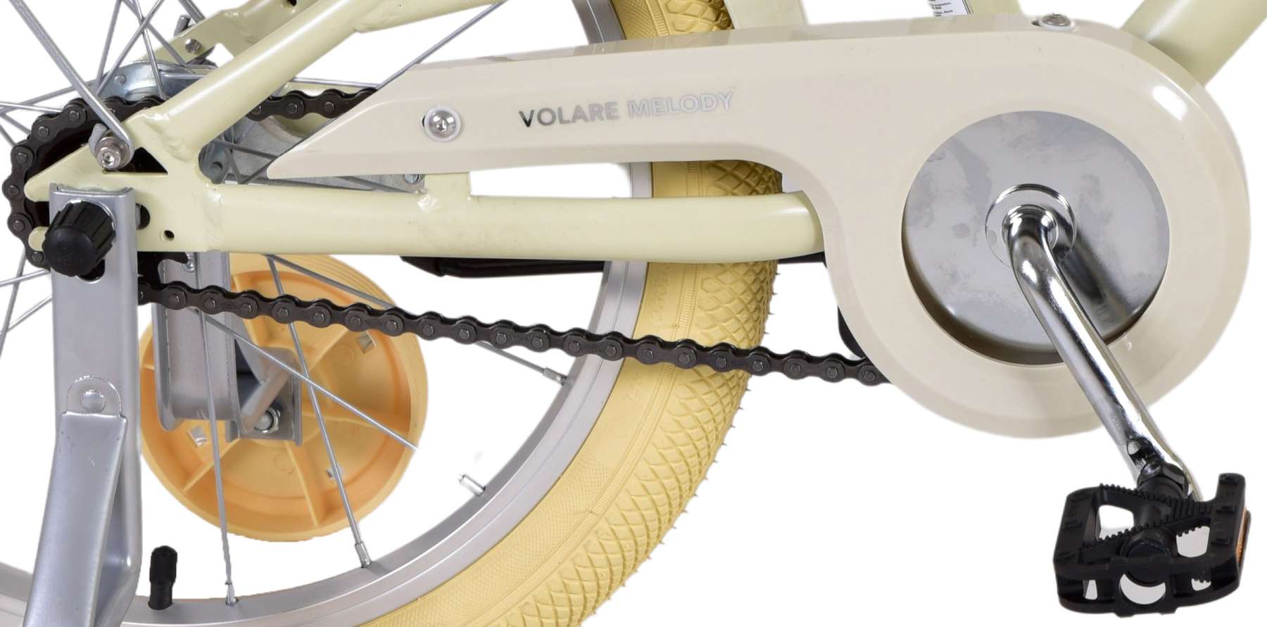 Volare Melody Children's Bicycle - Girls - 18 pouces - Sable