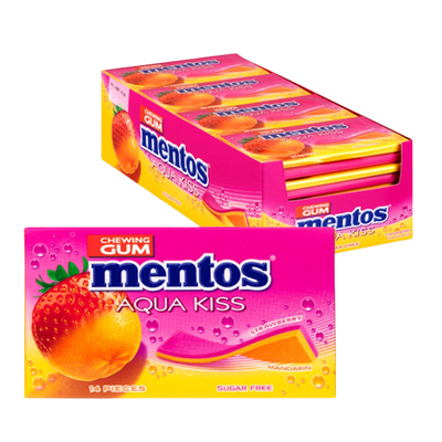 Mentos aqua kiss fraise mandarine (20 pièces)