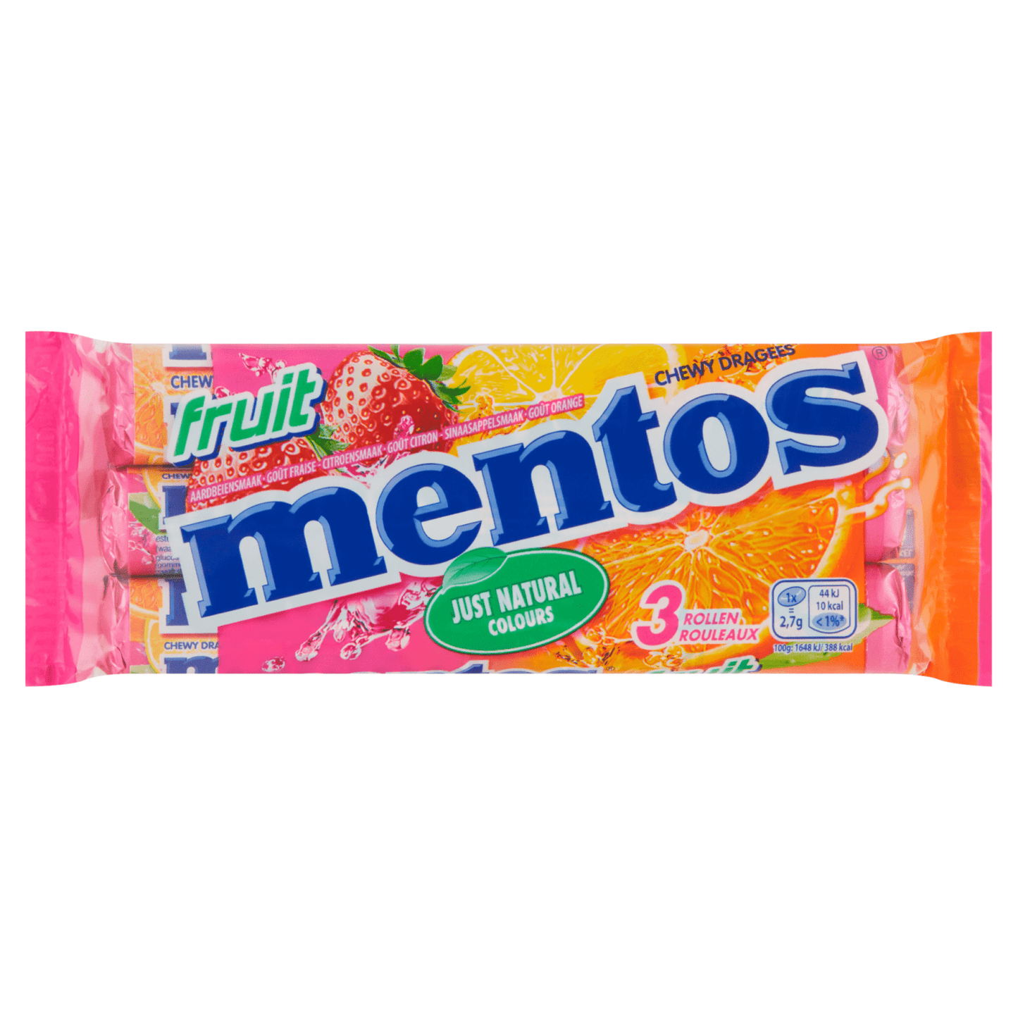 Mentos fruits 3-pack (25 pièces)