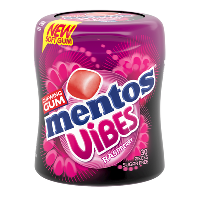 Mentos gum vibes framboise (6x 30 pièces)