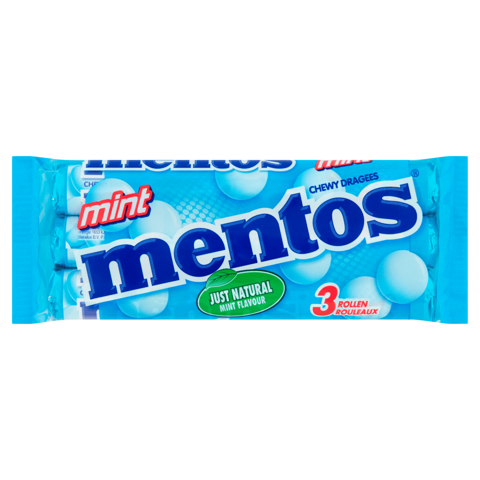 Mentos menthe pack de 3 (25 pièces)