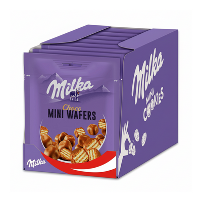 Boîte de mini gaufrettes Milka (8x 110g)