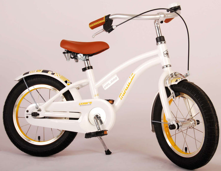 Volare Miracle Children's Bicycle - Girls - 14 pouces - White - Collection Prime