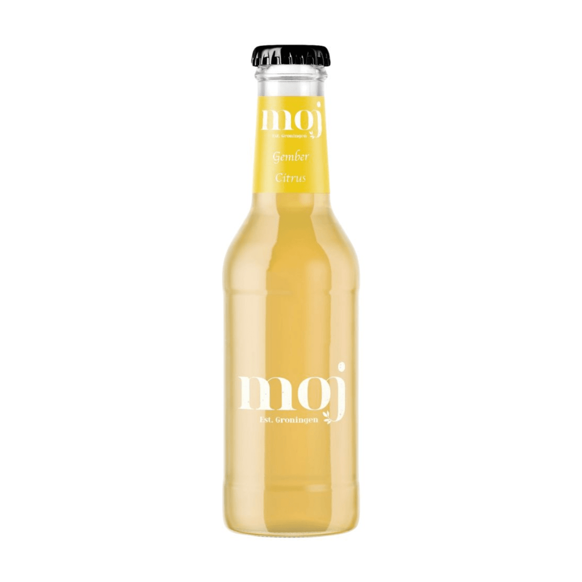 Bouteille en verre de limonade bio gingembre-agrumes Moj (12x 0,2 litre)