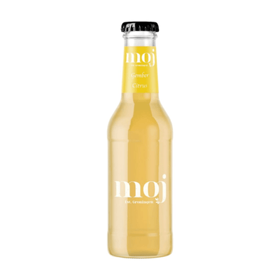 Bouteille en verre de limonade bio gingembre-agrumes Moj (12x 0,2 litre)