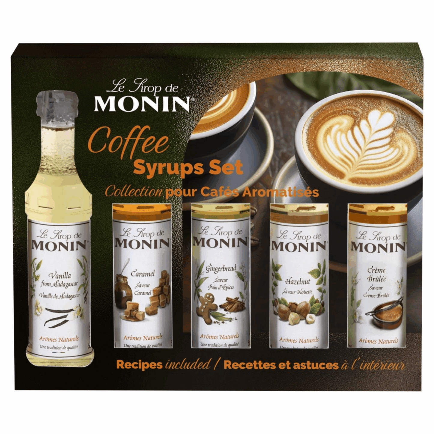 Coffret cadeau sirops de café Monin (5x 5cl)