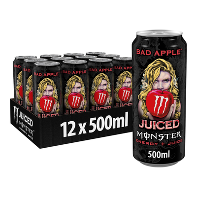 Boîte de jus Monster Energy Bad Apple (12x 500ml)