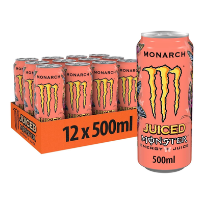 Canette de jus de monarque Monster Energy (12x 50cl)