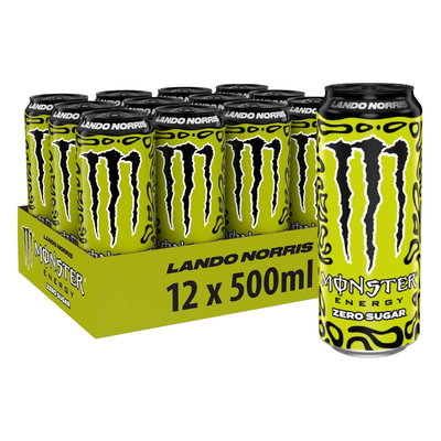 Boîte de sucre Monster Lando Norris zéro (12x 500ml)