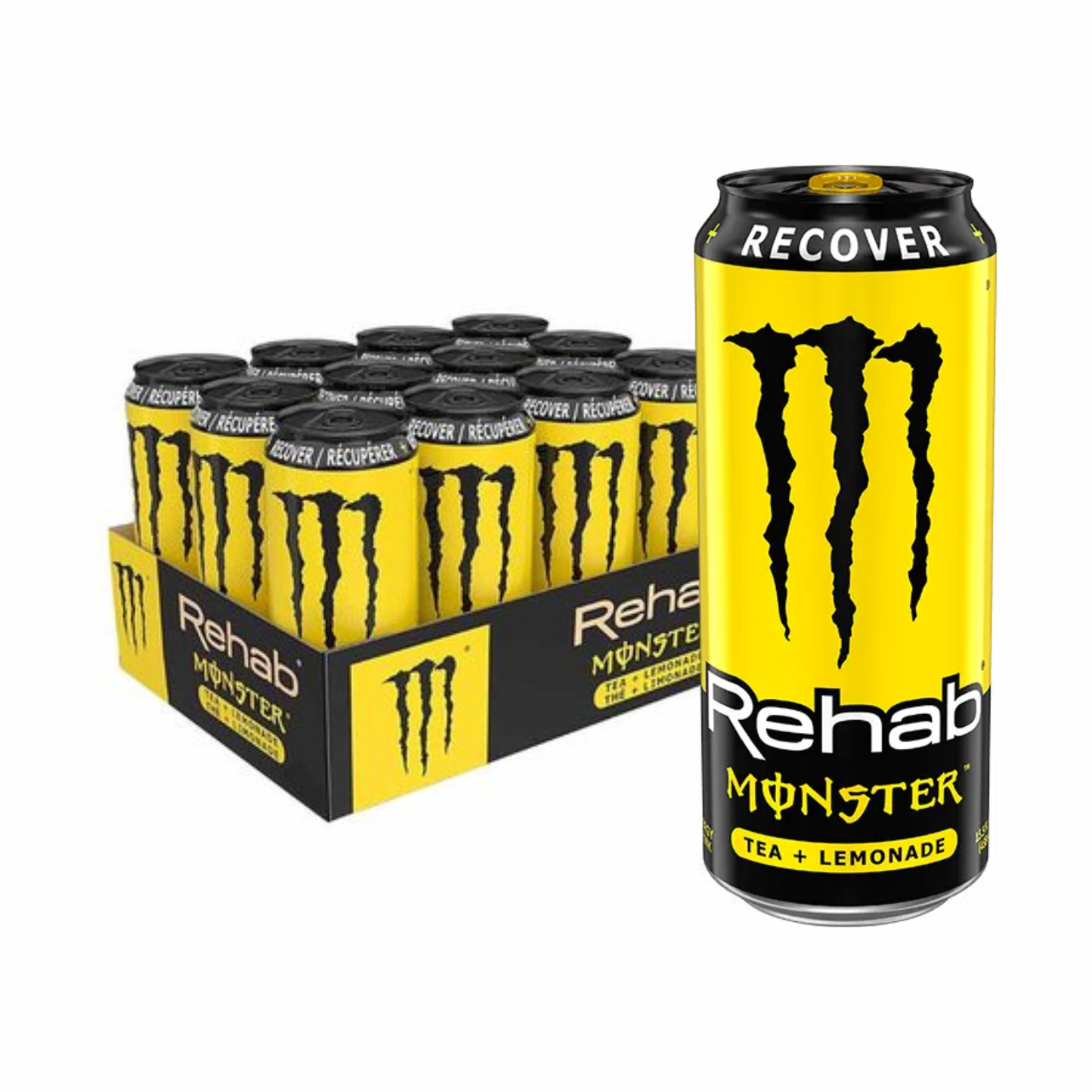 Boîte de thé au citron Monster Energy Rehab (12x500 ml)