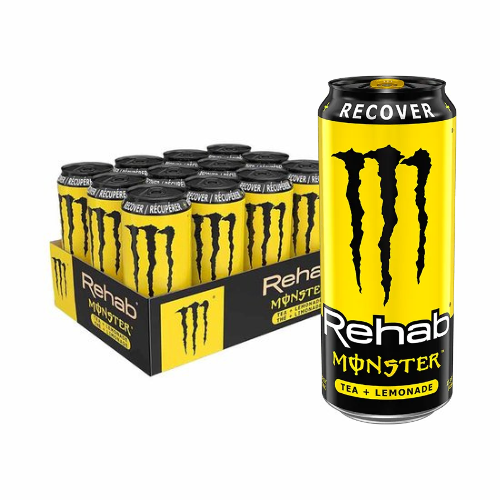 Boîte de thé au citron Monster Energy Rehab (12x500 ml)