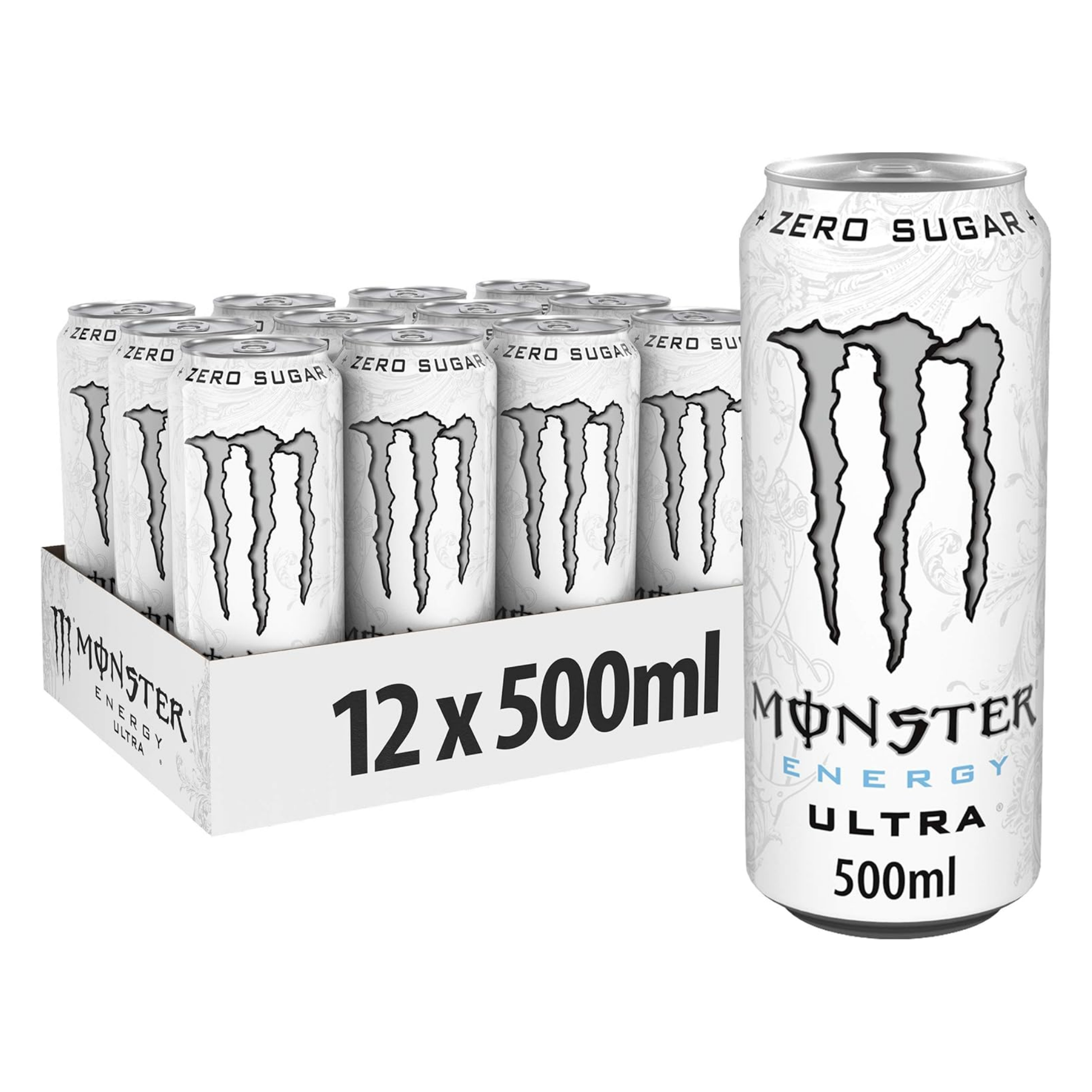 Monster Energy canette ultra blanche (12x 500ml)