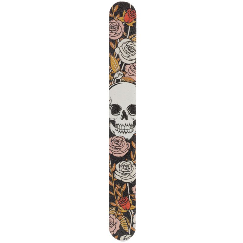 Skull Roses Nail Fish Long