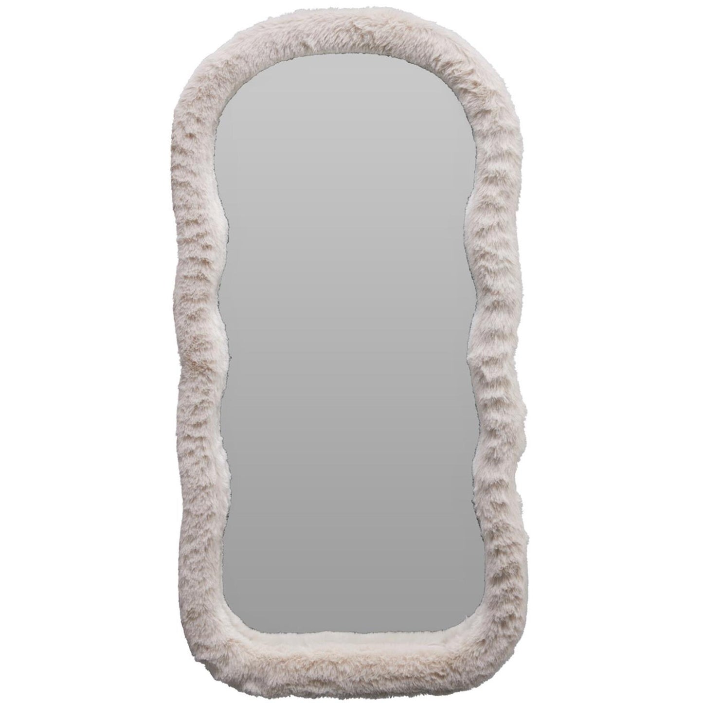 Miroir de décoration grande fourrure 30x60cm 2 assortis
