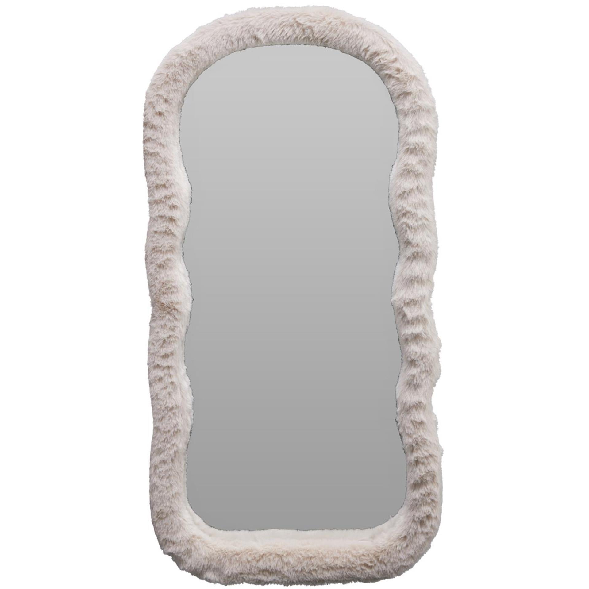 Miroir de décoration grande fourrure 30x60cm 2 assortis