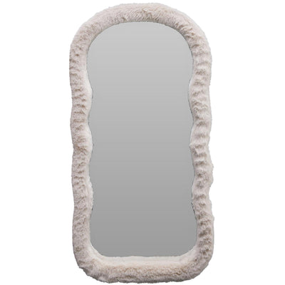 Miroir de décoration grande fourrure 30x60cm 2 assortis