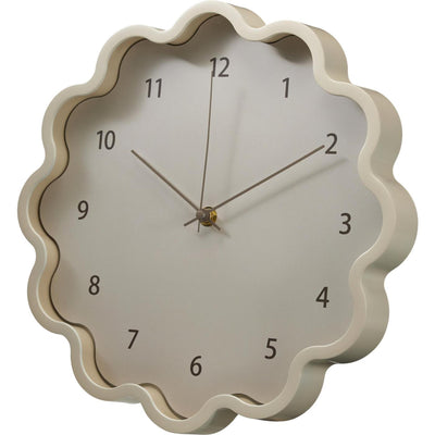 Horloge de style maison en forme de fleur 3ass Ø30cm