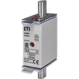 Fusible à lame Eti 100a - 500v din nh00c gg | 3 pièces