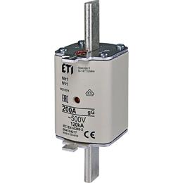 Fusible à lame Eti 200a - 500v din nh1 gg | 3 pièces