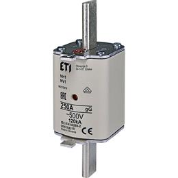 Fusible à lame Eti 250a - 500v din nh1 gg | 3 pièces