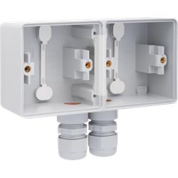 Niko meuble bas double horizontal 2 connexions m20