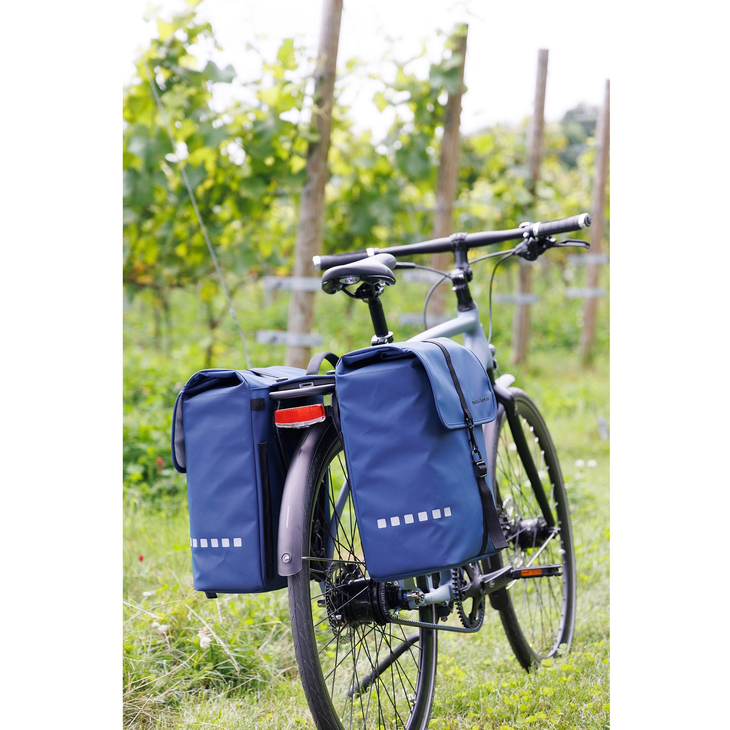 Newlooxs new looxs sac de vélo double odense bleu foncé mik 2.0 39l