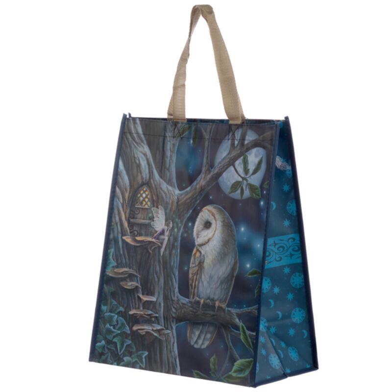 Lisa Parker Fairy Tale Owl Fee Fee Durable Shopper Sac