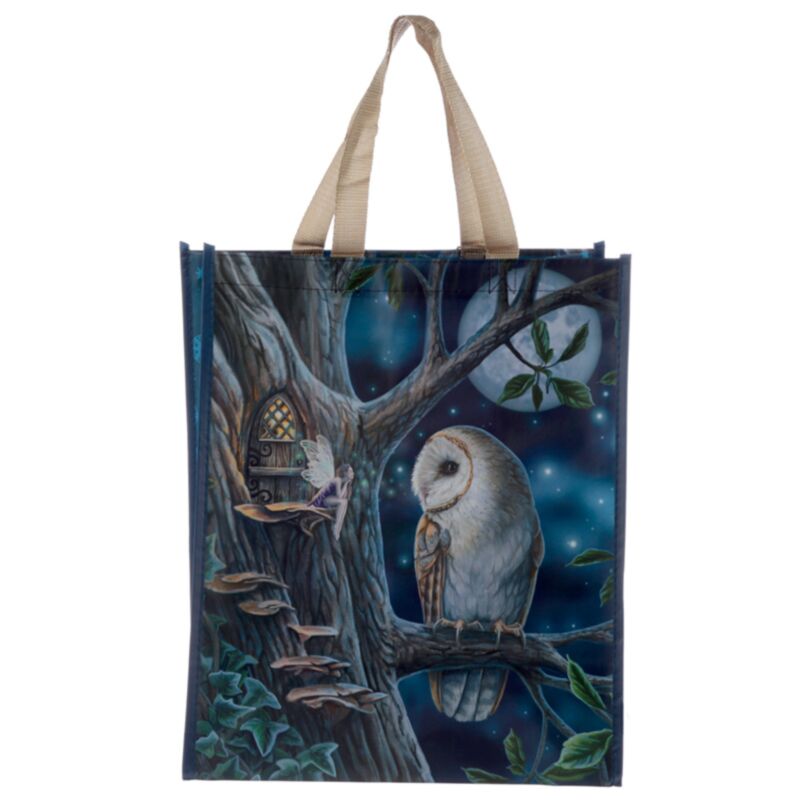 Lisa Parker Fairy Tale Owl Fee Fee Durable Shopper Sac
