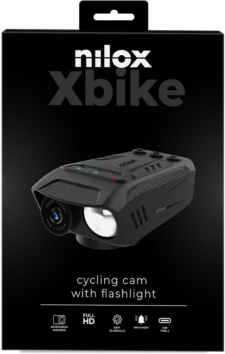 Caméra vélo Nilox 3en1 - éclairage - klaxon