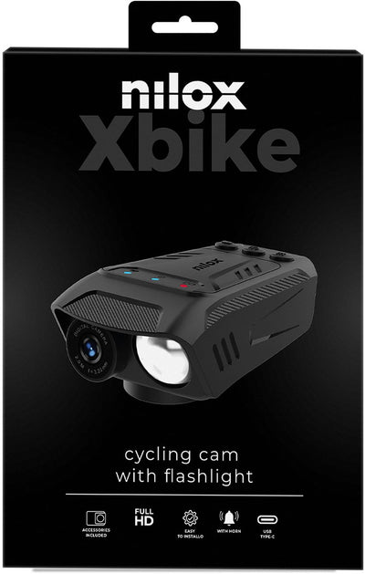 Caméra vélo Nilox 3en1 - éclairage - klaxon