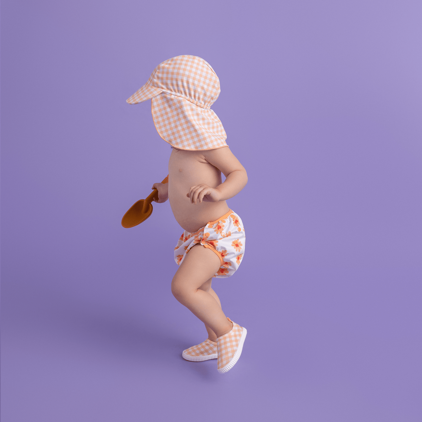 Sunset Grid | Soleil UV blanc orange