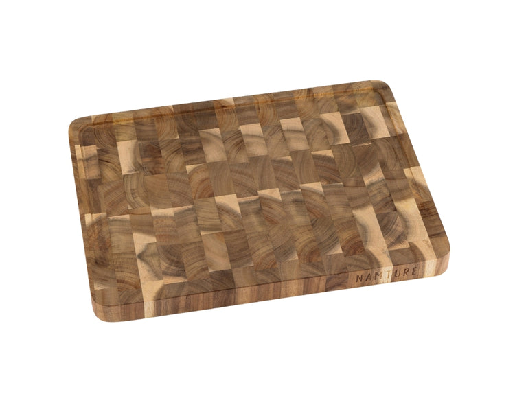 Planche à découper Namture bois d'acacia - l - 32 x 24 x 2,5 cm