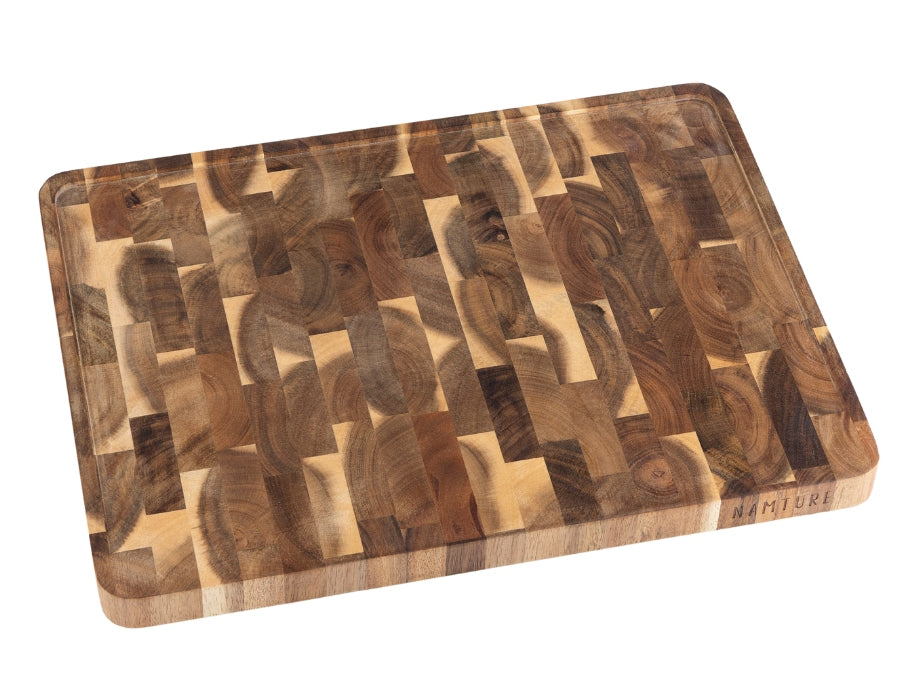 Planche à découper Namture bois d'acacia - xl - 40 x 30 x 2,5 cm