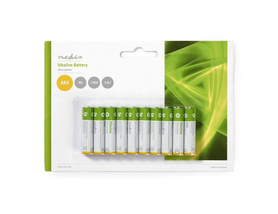 Nedis AAA Battery - Alcaline - 10 pièces